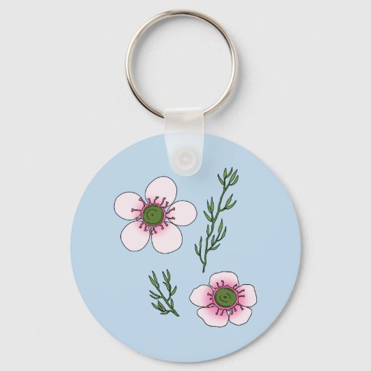 Porte-clés Fleurs de Manuka (Recto)