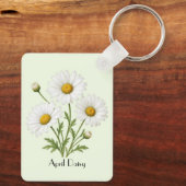 Porte-clés Fleurs de marguerite d'avril (Verso)