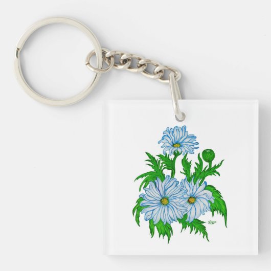 Porte-clés Fleurs de marguerites (Devant)