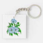 Porte-clés Fleurs de marguerites (Dos)