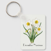 Porte-clés Fleurs de Narcisse de Décembre (Recto)