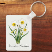 Porte-clés Fleurs de Narcisse de Décembre (Verso)