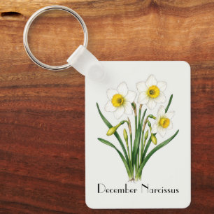 Porte-clés Fleurs de Narcisse de Décembre