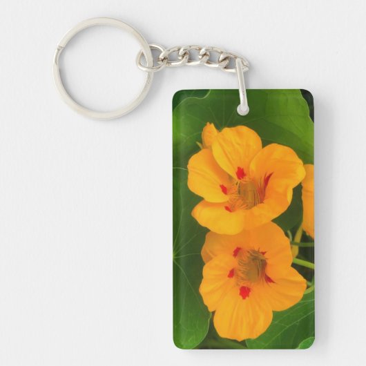 Porte-clés Fleurs de Nasturtium (Devant)