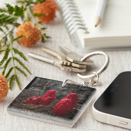 Porte-clés Fleurs de neige (Devant Droit)