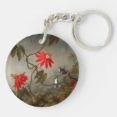 Porte-clés Fleurs de passion avec tête de colibris (Dos)