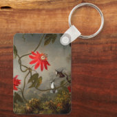 Porte-clés Fleurs de passion avec tête de colibris (Verso)