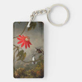 Porte-clés Fleurs de passion avec tête de colibris (Dos)