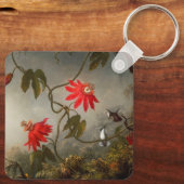 Porte-clés Fleurs de passion avec tête de colibris (Verso)