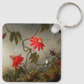 Porte-clés Fleurs de passion avec tête de colibris (Dos)