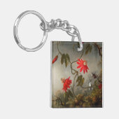 Porte-clés Fleurs de passion avec tête de colibris (Devant gauche)