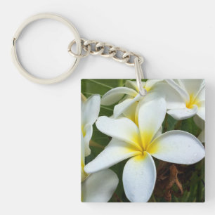 Porte-clés Fleurs de Plumeria d'Hawaï