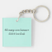 Porte-clés Fleurs de Portrait Jaguar Noir (Dos)