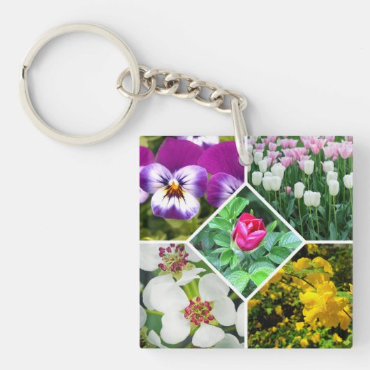 Porte-clés Fleurs de printemps (Devant)