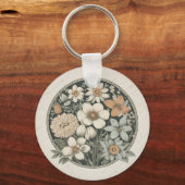 Porte-clés Fleurs de printemps (Recto)