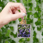 Porte-clés Fleurs de printemps de Squill Bleu (main)