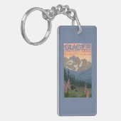 Porte-clés Fleurs de ressort - parc national de glacier, la (Devant gauche)