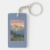 Porte-clés Fleurs de ressort - parc national de glacier, la (Dos)