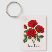 Porte-clés Fleurs de rose de juin (Recto)