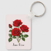 Porte-clés Fleurs de rose de juin (Verso)