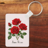 Porte-clés Fleurs de rose de juin (Verso)