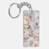 Porte-clés Fleurs de rose élégantes (Devant gauche)