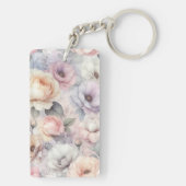 Porte-clés Fleurs de rose élégantes (Dos)