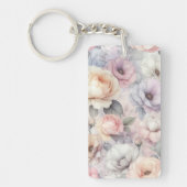 Porte-clés Fleurs de rose élégantes (Devant)