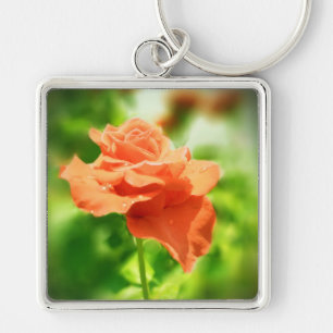 Porte-clés Fleurs de rose romantiques #2