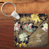 Porte-clés Fleurs De Sepia Personnalisées (Recto)