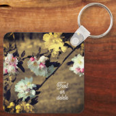 Porte-clés Fleurs De Sepia Personnalisées (Verso)