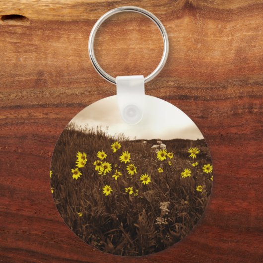 Porte-clés Fleurs de soleil (Recto)