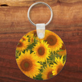 Porte-clés Fleurs de soleil jaunes (Recto)