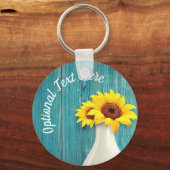 Porte-clés Fleurs de soleil pointillées (Recto)