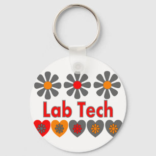 Porte-clés Fleurs de technologie de laboratoire RÉTROS