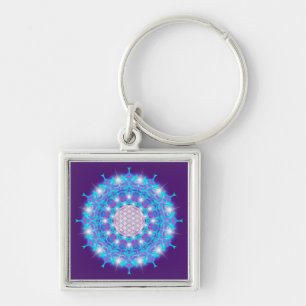 Porte-clés FLEURS DE VIE/Blume des Lebens Stars Mandala
