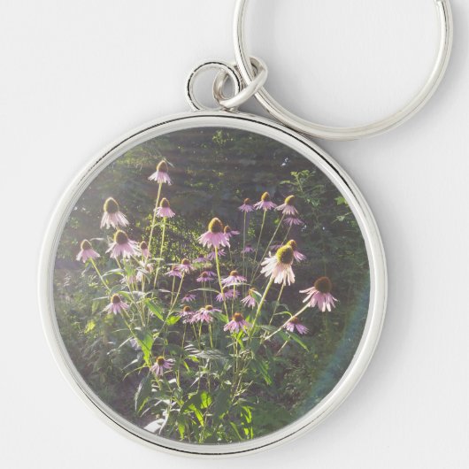 Porte-clés Fleurs d'échinacée au soleil (Devant)