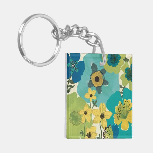 Porte-clés Fleurs décoratives de jardin (Devant gauche)
