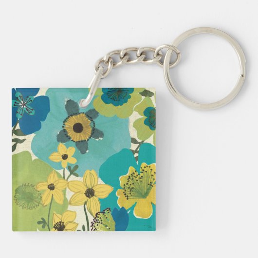 Porte-clés Fleurs décoratives de jardin (Dos)