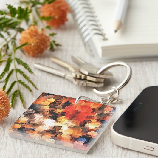 PORTE-CLÉS FLEURS D'ÉTÉ (Devant Droit)