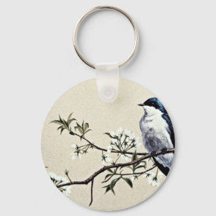 Porte-clés Fleurs d'hirondelle d'arbre