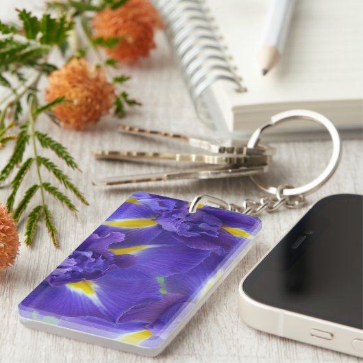 Porte-clés Fleurs d'Iris (Devant droit)
