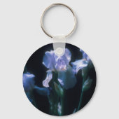 Porte-clés Fleurs d'Iris au Crépuscule (Recto)