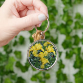 Porte-clés Fleurs d'Iris Jaune (Main)