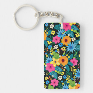 Porte-clés Fleurs Ditsy Vibrantes Motif Floral-43785