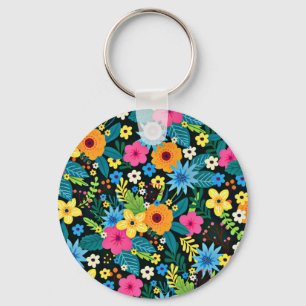 Porte-clés Fleurs Ditsy Vibrantes Motif Floral-43785