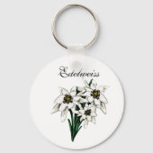 Porte-clés Fleurs Edelweiss (Recto)