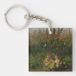 Porte-clés Fleurs estivales du terrain