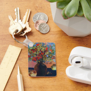 Porte-clés Fleurs et chats de Paul Gauguin, Art Vintage