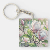 Porte-clés Fleurs et devis Magnolia (Devant)